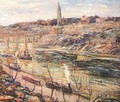 Harlem River at High Bridge - Ernest Lawson