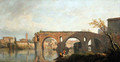 The Broken Bridge in Rome - Claude-joseph Vernet