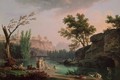 Summer Evening, Landscape in Italy - Claude-joseph Vernet