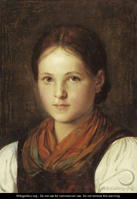 Farmer girl - Franz Von Defregger