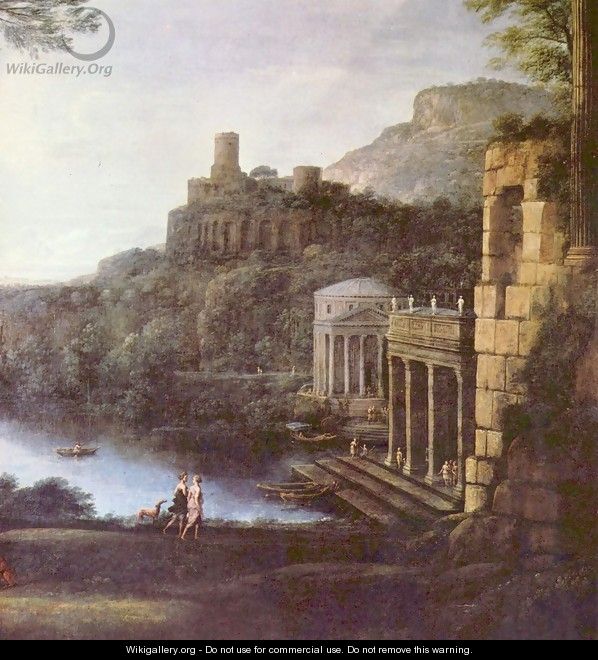 Landscape with the nymph Egeria and King Numa - Claude Lorrain (Gellee)