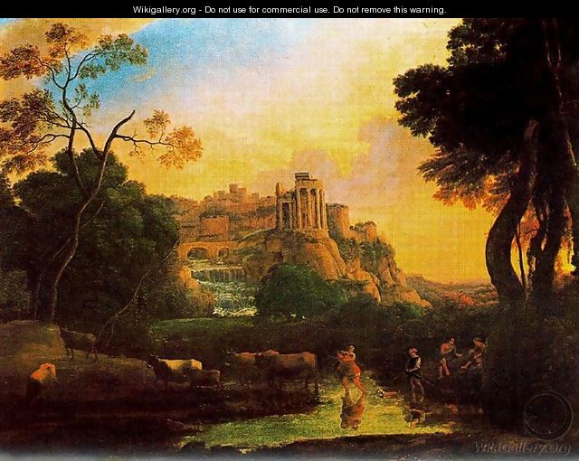 Imaginary view of Tivoli - Claude Lorrain (Gellee)