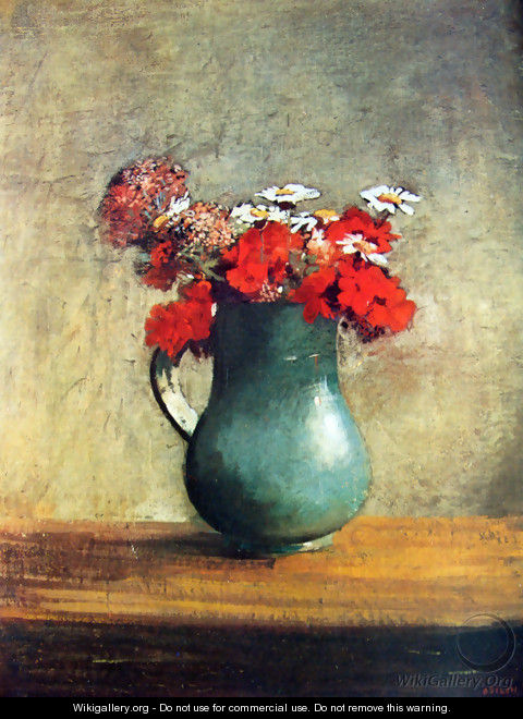 Still life with flowers - Odilon Redon