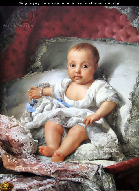 Portrait of the infanta Carlota Joaquina de Borbon - Anton Raphael Mengs