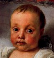 Portrait of the infanta Carlota Joaquina de Borbon (detail) - Anton Raphael Mengs