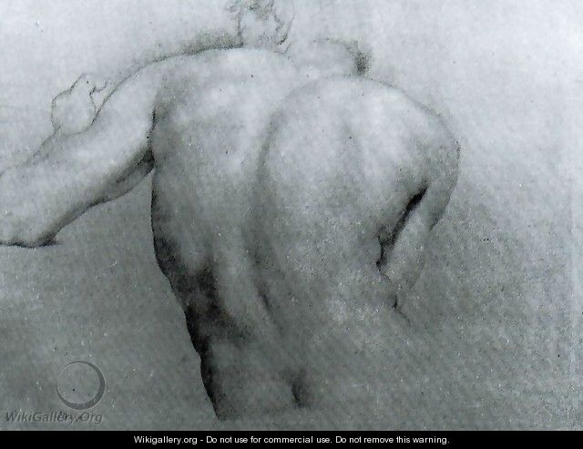 Study of a back for Apoteosi of Hercules - Anton Raphael Mengs