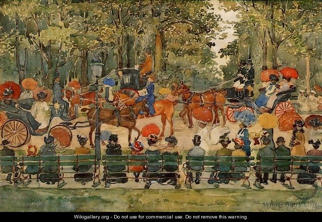 Central Park, 1901 - Maurice Brazil Prendergast