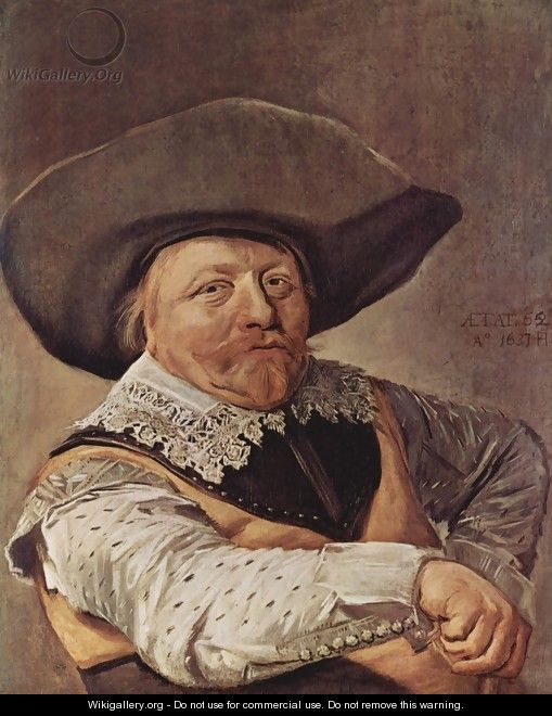 Portrait of a seated officer - Frans Hals