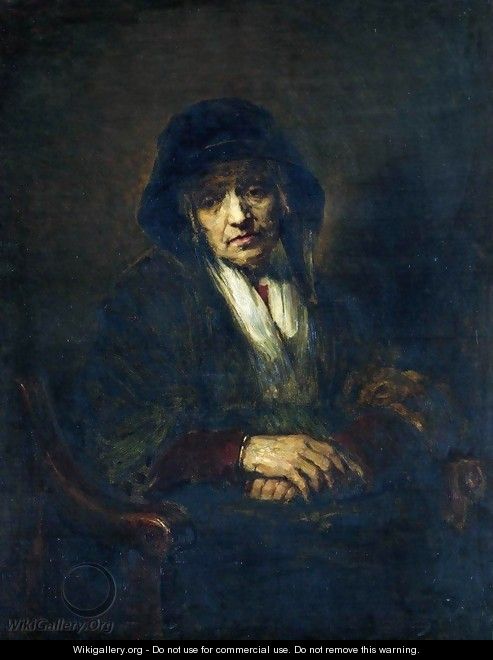Portrait of an old woman - Ilya Efimovich Efimovich Repin