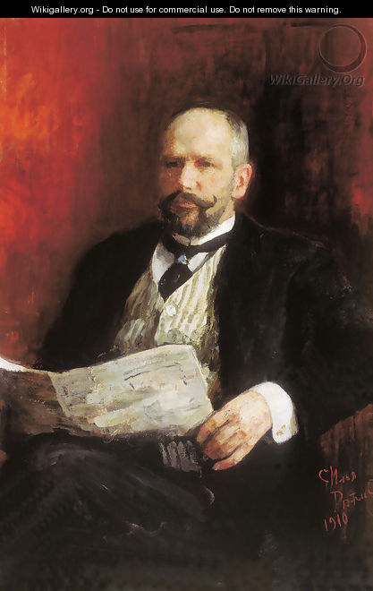 Portrait of Prime Minister Pyotr Arkadyevich Stolypin - Ilya Efimovich Efimovich Repin