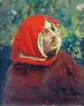 Portrait of Dante. Study - Ilya Efimovich Efimovich Repin