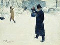 Eugene Onegin and Vladimir Lensky's duel - Ilya Efimovich Efimovich Repin