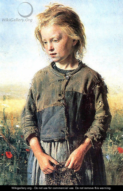 Beggar (Fisher Girl) - Ilya Efimovich Efimovich Repin