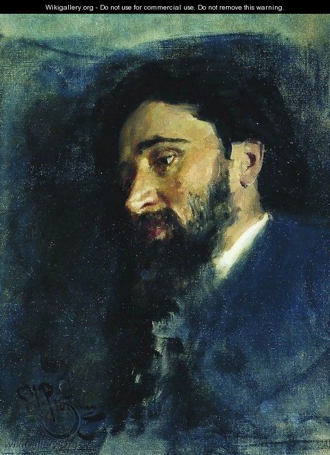 Portrait of writer Vsevolod Mikhailovich Garshin - Ilya Efimovich Efimovich Repin