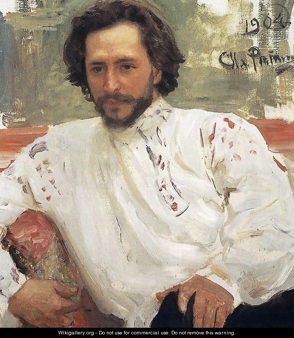 Portrait of writer Leonid Nikolayevich Andreyev - Ilya Efimovich Efimovich Repin