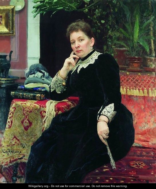 Portrait of the philanthropist Olga Sergeyevna Aleksandrova-Heinz - Ilya Efimovich Efimovich Repin