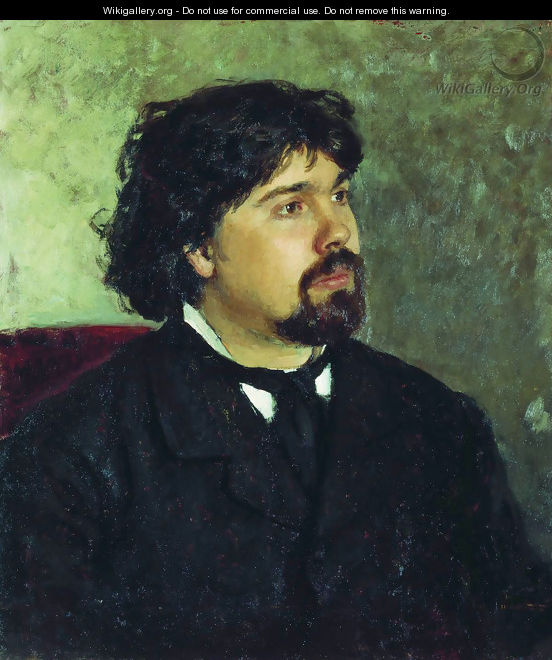 Portrait of the painter Vasily Ivanovich Surikov - Ilya Efimovich Efimovich Repin