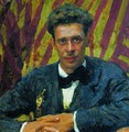 Portrait of sketcher, painter and theatre scenographer Nikolai Vladimirovich Remizov - Ilya Efimovich Efimovich Repin