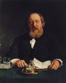 Portrait of poet and slavophile Ivan Sergeyevich Aksakov - Ilya Efimovich Efimovich Repin