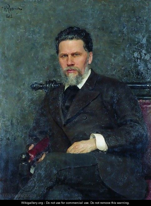 Portrait of painter Ivan Nikolayevich Kramskoi - Ilya Efimovich Efimovich Repin