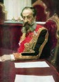Portrait of member of State Council and Grand Chamberlain, Prince Mikhail Sergeyevich Volkonsky - Ilya Efimovich Efimovich Repin