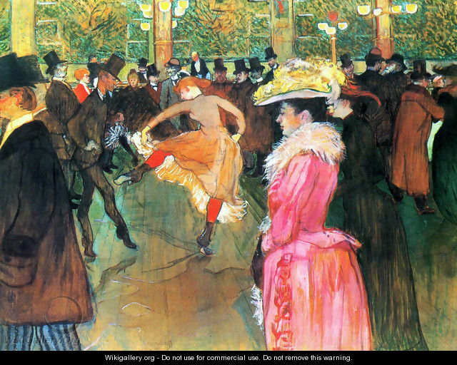 At the Moulin Rouge, The Dance - Henri De Toulouse-Lautrec