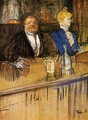 At the Café, The Customer and the Anemic Cashier - Henri De Toulouse-Lautrec