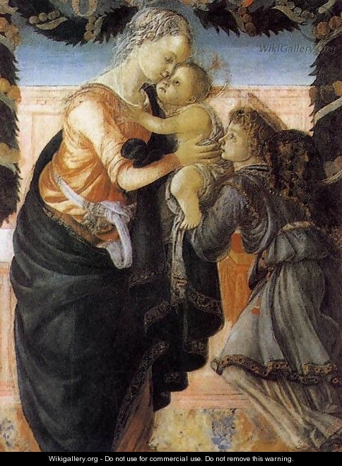 Madonna and Child with an Angel 2 - Sandro Botticelli (Alessandro Filipepi)