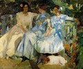 My wife and my daughters in the garden - Joaquin Sorolla y Bastida