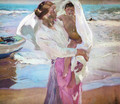 Leaving the bath 2 - Joaquin Sorolla y Bastida