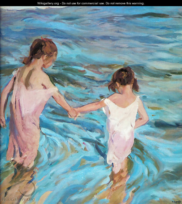 Girls at sea - Joaquin Sorolla y Bastida