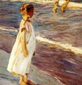 Girl on the beach - Joaquin Sorolla y Bastida