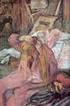 Woman combing her hair 2 - Henri De Toulouse-Lautrec