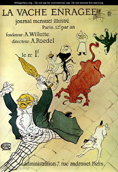La vache enragee - Henri De Toulouse-Lautrec