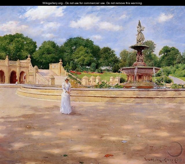 An Early Stroll in the Park - William Merritt Chase
