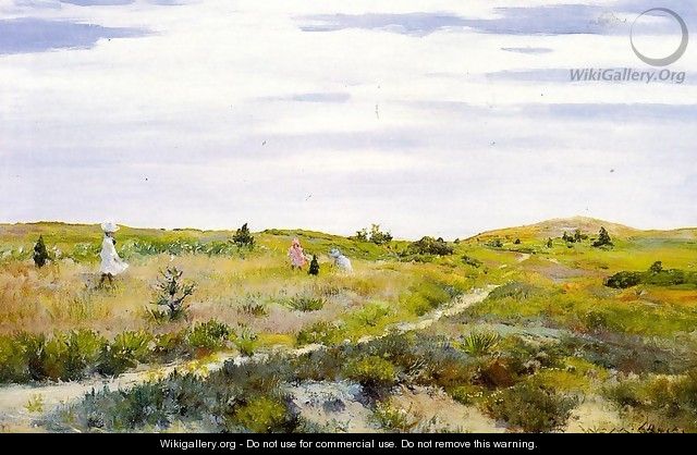 Along the Path at Shinnecock 2 - William Merritt Chase