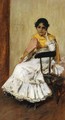 A Spanish Girl aka Portrait of Mrs. Chase in Spanish Dress - William Merritt Chase