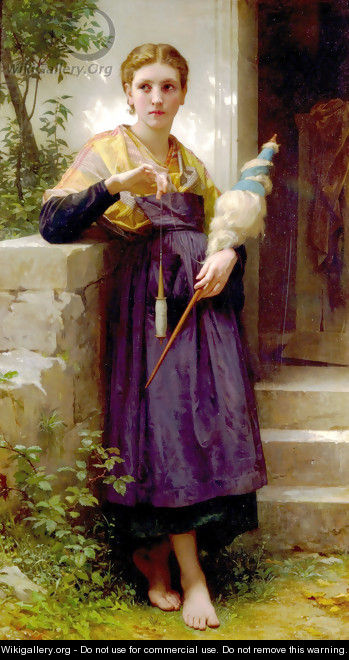 Fileuse [The Spinner] - William-Adolphe Bouguereau