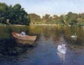 On the Lake, Central Park - William Merritt Chase