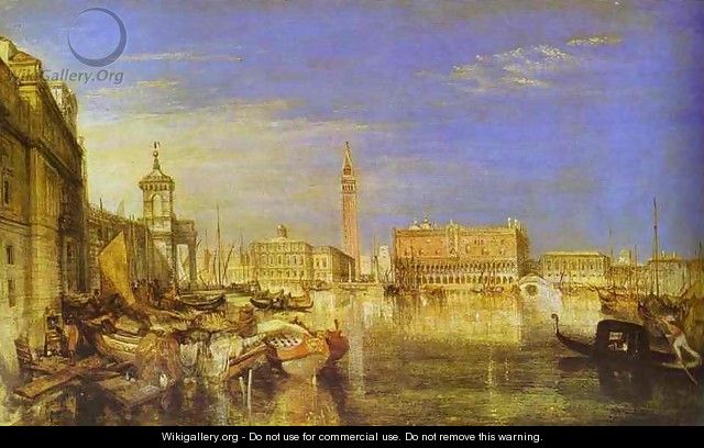 Bridge of Signs, Ducal Palace and Custom-House, Venice_ Canaletti Painting - Joseph Mallord William Turner
