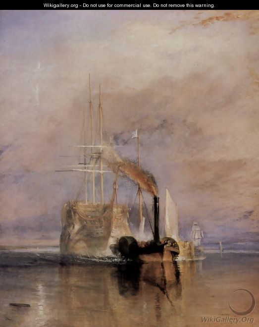 The last travel of the Fighting Témeraire, (detail) - Joseph Mallord William Turner
