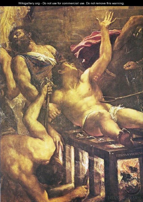 Martyrdom of St. lorenzo (detail) - Tiziano Vecellio (Titian)