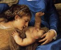 Madonna and Child with Saints (detail) - Tiziano Vecellio (Titian)