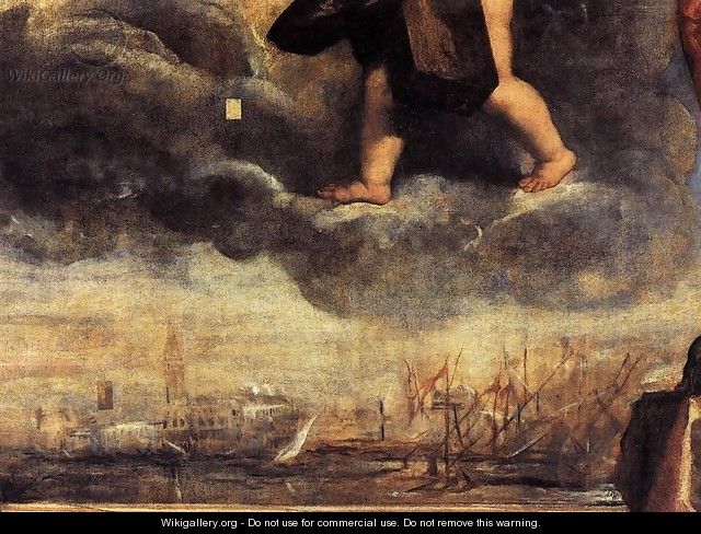 Doge Antonio Grimani Kneeling Before the Faith (detail 2) - Tiziano Vecellio (Titian)