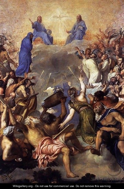 The Trinity in Glory - Tiziano Vecellio (Titian)