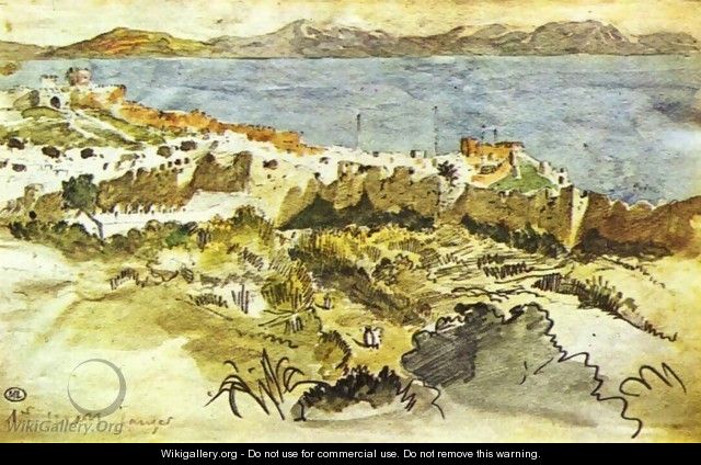 Bay of Tanger in Morocco - Eugene Delacroix