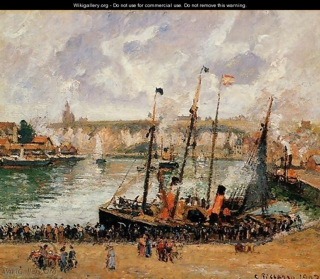 The Inner Harbor, Dieppe 2 - Camille Pissarro