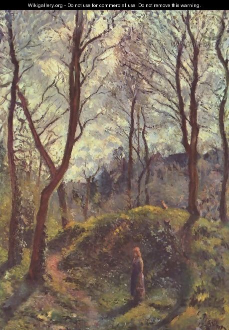Landscape with large trees - Camille Pissarro