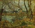 Jour Gris, Bords de l'Oise - Camille Pissarro