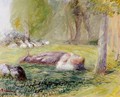 Goose Girl Reclining - Camille Pissarro